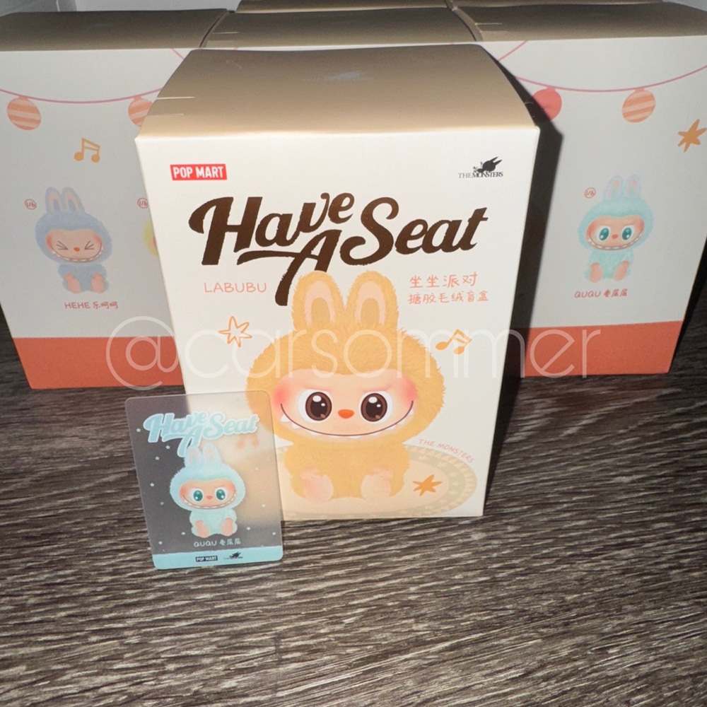 Authentic Pop Mart Have A Seat Labubu “Ququ” NIB